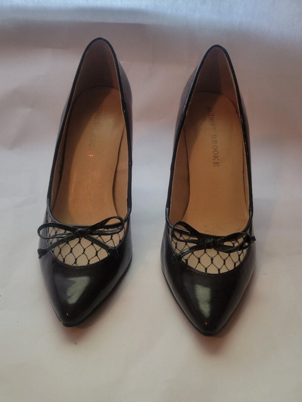 Audrey Brooke Missy Heels in Burgundy.  Size 8.5